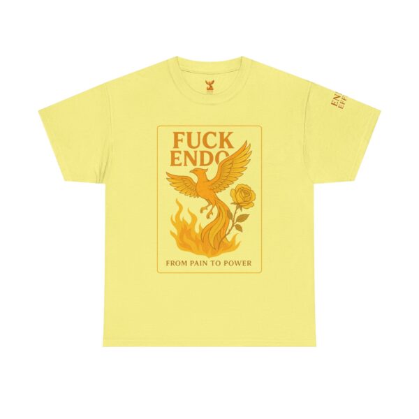 'F*CK ENDO' Phoenix Tee Unisex Cotton T-Shirt Endometriosis Awareness - Image 11