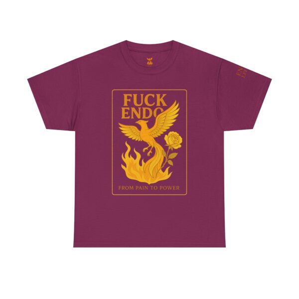 'F*CK ENDO' Phoenix Tee Unisex Cotton T-Shirt Endometriosis Awareness