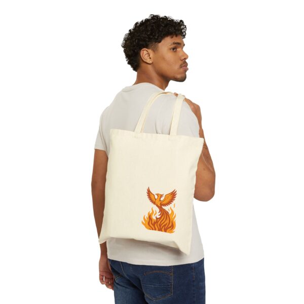 Phoenix 100% Cotton Canvas Tote Bag Endometriosis Awareness - Image 3
