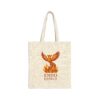 'F*CK ENDO' Fire Phoenix 100% Cotton Canvas Tote Bag Endometriosis Awareness - Image 2