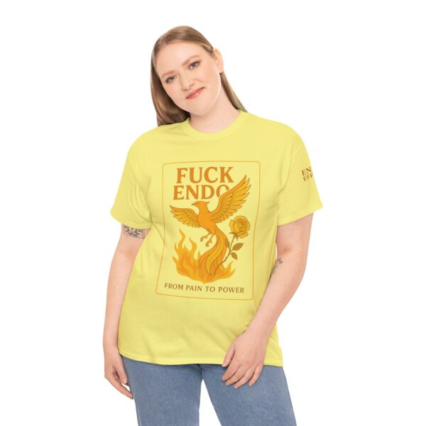 'F*CK ENDO' Phoenix Tee Unisex Cotton T-Shirt Endometriosis Awareness - Image 15