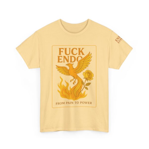 'F*CK ENDO' Phoenix Tee Unisex Cotton T-Shirt Endometriosis Awareness - Image 8