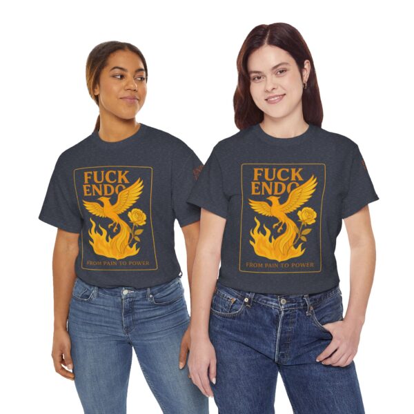'F*CK ENDO' Phoenix Tee Unisex Cotton T-Shirt Endometriosis Awareness - Image 50
