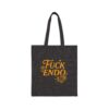 'F*CK ENDO' Fire Phoenix 100% Cotton Canvas Tote Bag Endometriosis Awareness - Image 4