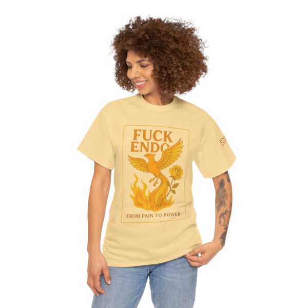 'F*CK ENDO' Phoenix Tee Unisex Cotton T-Shirt Endometriosis Awareness - Image 10