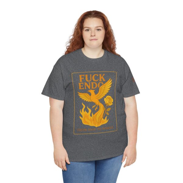 'F*CK ENDO' Phoenix Tee Unisex Cotton T-Shirt Endometriosis Awareness - Image 30