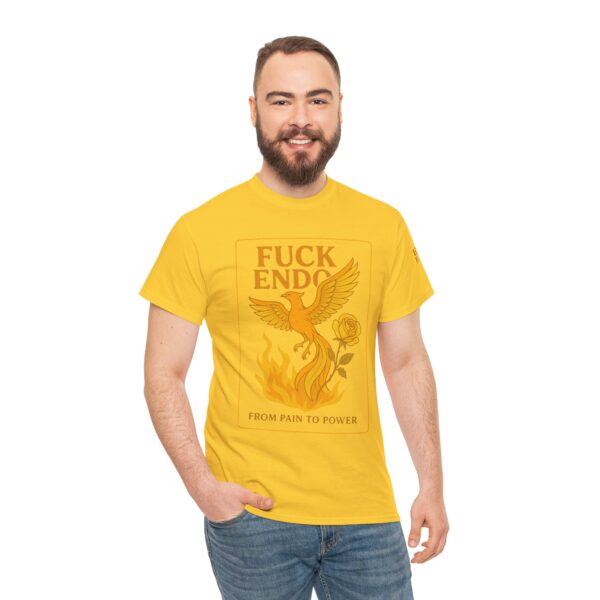 'F*CK ENDO' Phoenix Tee Unisex Cotton T-Shirt Endometriosis Awareness - Image 20