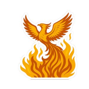 Phoenix Fire Kiss-Cut Stickers
