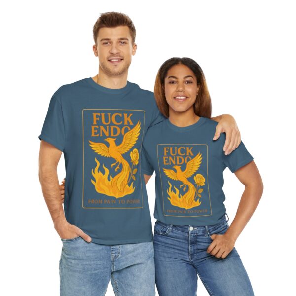 'F*CK ENDO' Phoenix Tee Unisex Cotton T-Shirt Endometriosis Awareness - Image 45