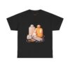 Hot Water Bottle Bunny Endometriosis Awareness Tee Shirt - Image 6