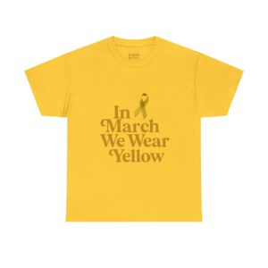 In March We Wear Yellow Endometriosis Awareness Tee Shirt