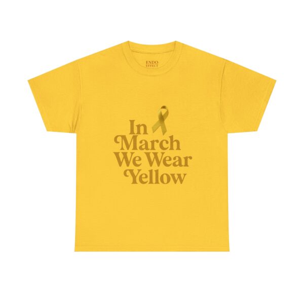 In March We Wear Yellow Endometriosis Awareness Tee Shirt