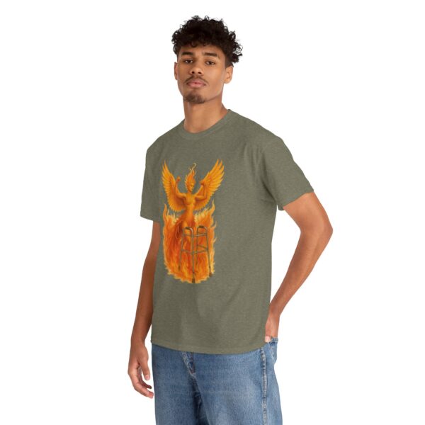 Mobility Aid Phoenix Endometriosis Awareness Cotton Tee Shirt - Image 13