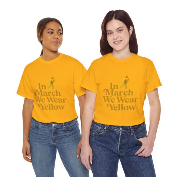 In March We Wear Yellow Endometriosis Awareness Tee Shirt - Image 10