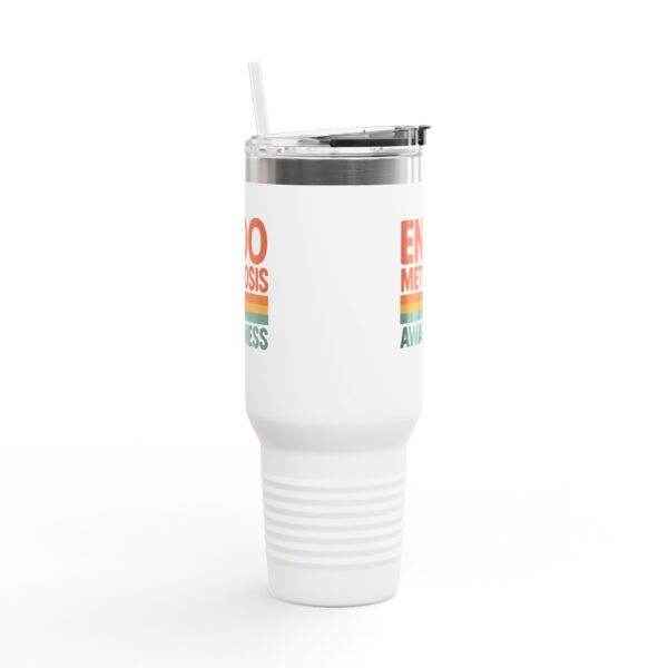 Endometriosis Awareness Insulated Travel Mug, 40oz - Image 2