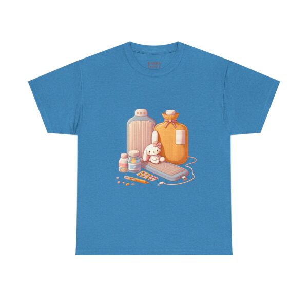 Hot Water Bottle Bunny Endometriosis Awareness Tee Shirt - Image 20