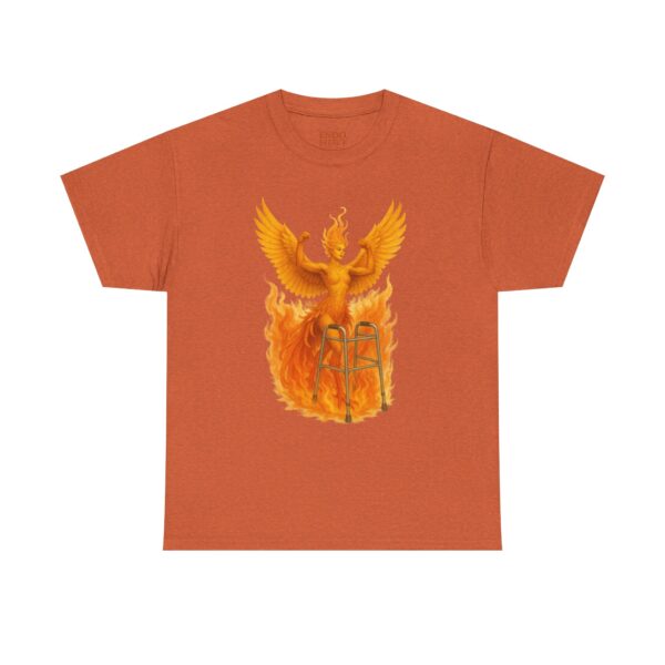 Mobility Aid Phoenix Endometriosis Awareness Cotton Tee Shirt