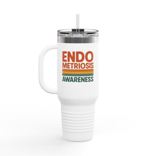 Endometriosis Awareness Insulated Travel Mug, 40oz - Image 4
