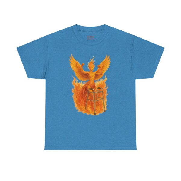 Mobility Aid Phoenix Endometriosis Awareness Cotton Tee Shirt - Image 18