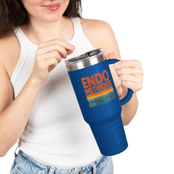 Endometriosis Awareness Insulated Travel Mug, 40oz - Image 17